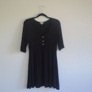 Button black Dress